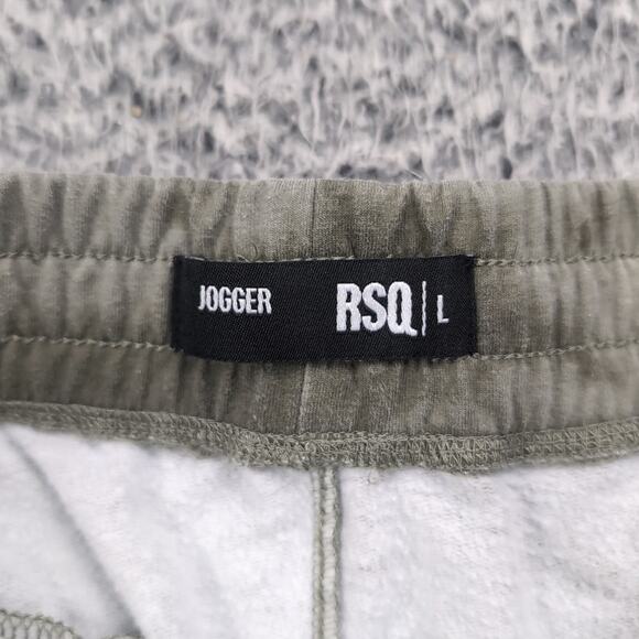 RSQ Pants Mens Large Green Pull On Jogger Tie Dye Casual Skate Surf Normcore - Picture 4 of 9